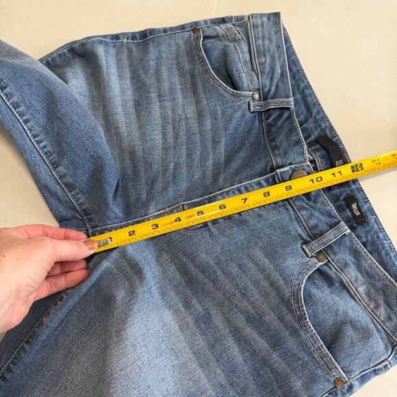 1822 Taylor Distressed Cuffed Raw Hem Denim Blue Jeans Pants Womens size 12 - Picture 9 of 9